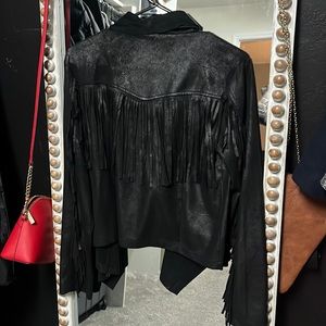 Suede Fringe Jacket